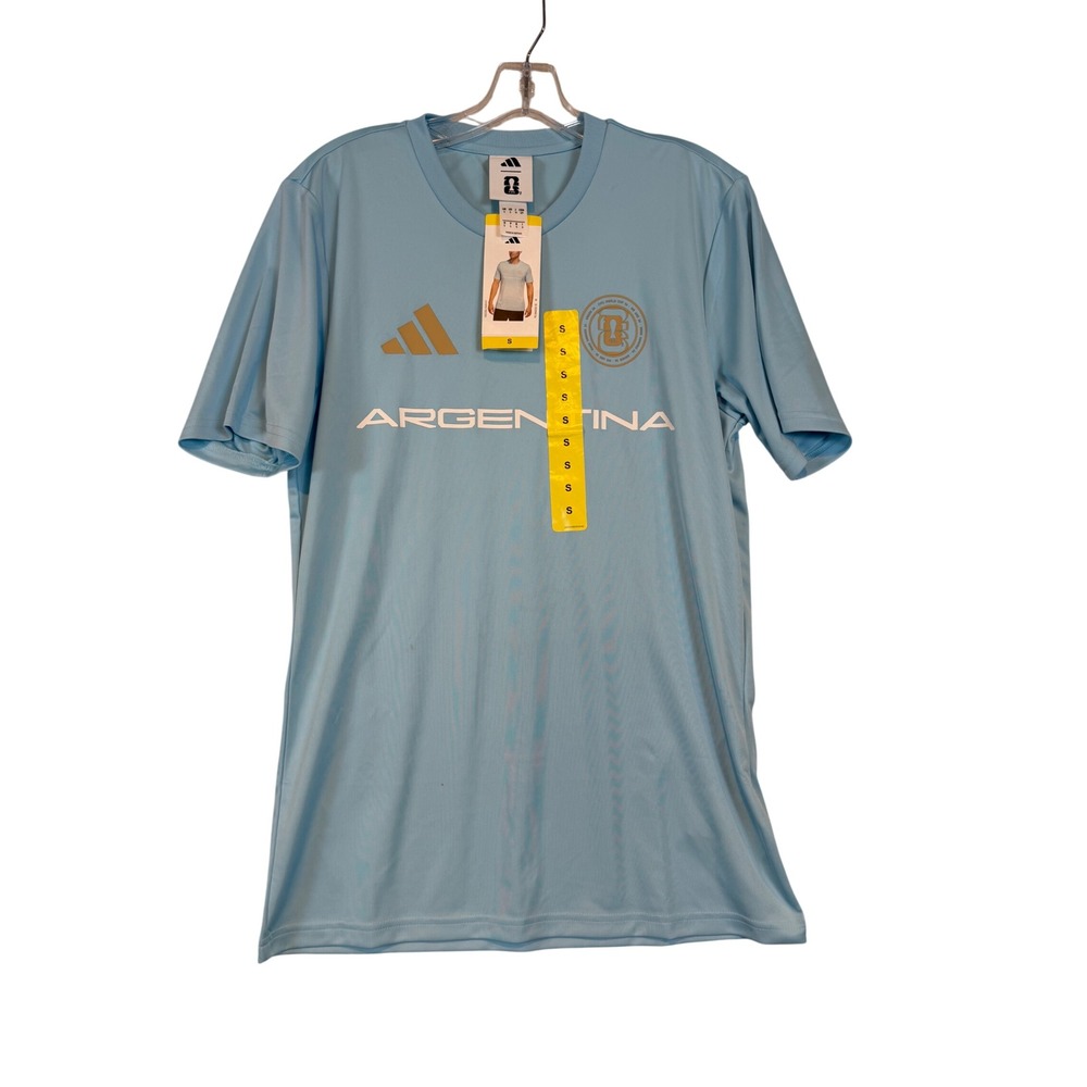 Adidas Argentina FIFA World Cup Jersey Mens Small Ice Blue Soccer Gorpcore Fan